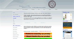 Desktop Screenshot of domenyprodej.cz